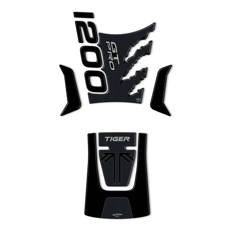 Kit de adhesivos 3D protectores de depósito compatibles con Triumph Tiger 1200 GT Pro