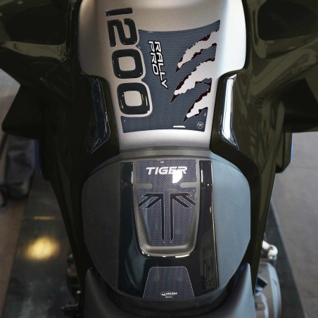 Kit de adhesivos 3D protectores de depósito compatibles con Triumph Tiger 1200 Rally Pro