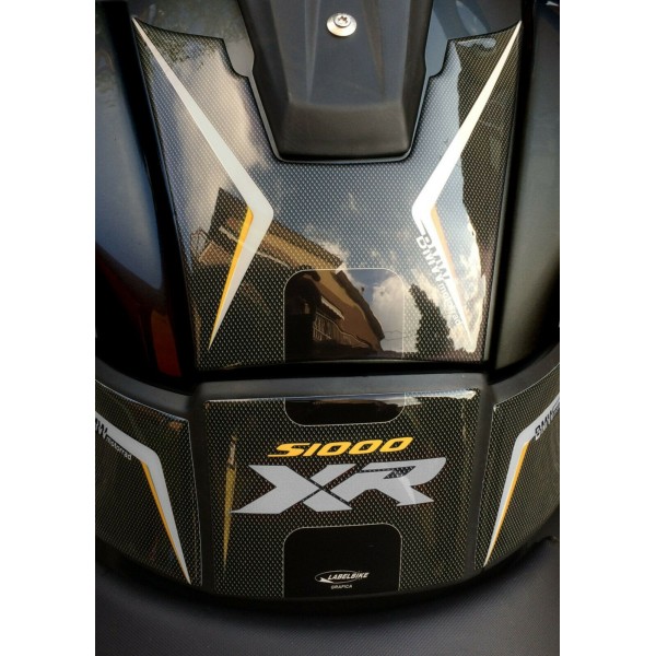 ADHESIVE KIT 3D PROTECTIONS TANK συμβατό x MOTO BMW S1000XR τριπλό μαύρο