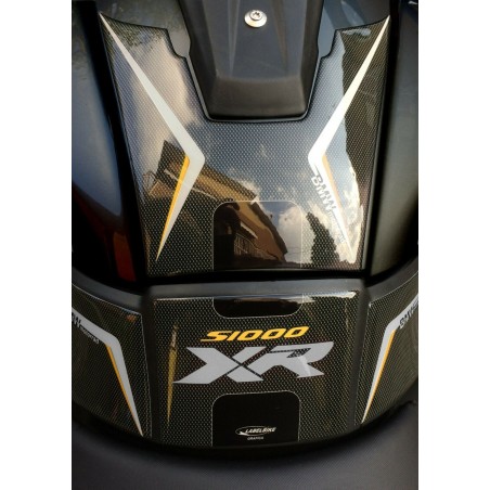 ADHESIVE KIT 3D PROTECTIONS TANK συμβατό x MOTO BMW S1000XR τριπλό μαύρο