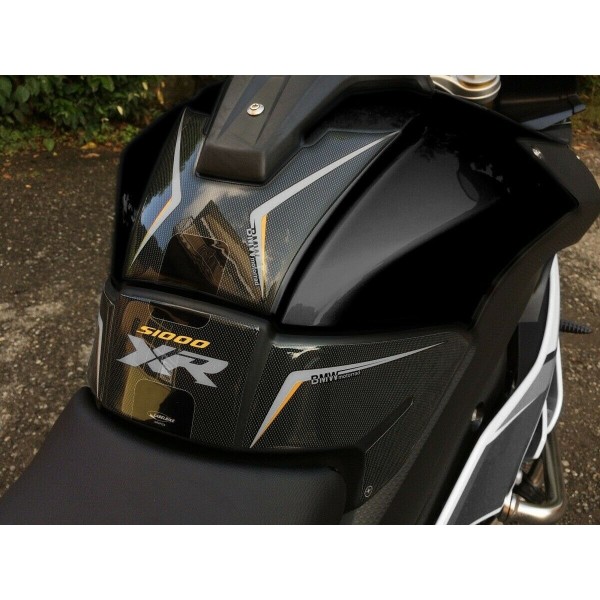ADHESIVE KIT 3D TANK PROTECTIONS kompatibel x MOTO BMW S1000XR dreifach schwarz