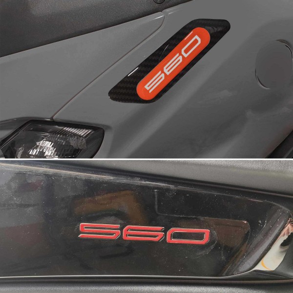 Red 3D sticker kit scooter protectors compatible with Yamaha Tmax 560 2022-23
