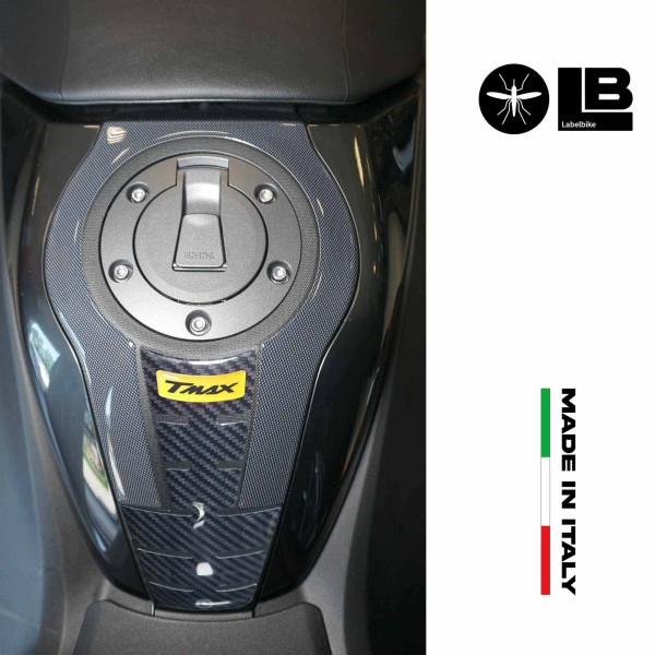 Yellow 3D sticker kit scooter protectors compatible with Yamaha Tmax 560 2022-23