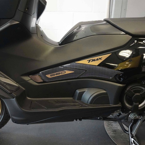 3D-Gold-Rollerschutz-Aufkleber-Kit kompatibel mit Yamaha Tmax 560 2022-2023