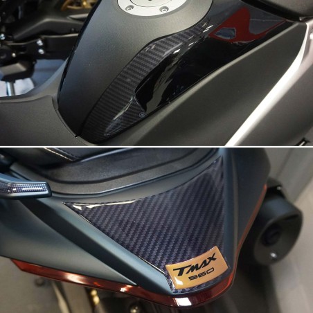 Kit d'autocollants de protection 3D pour scooter compatible avec Yamaha Tmax 560 2022-2023