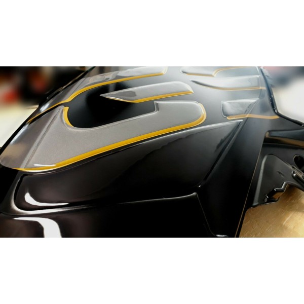 KIT DE ADHESIVOS 3D TRANSPARENTES para depósito de moto BMW GS R1250 EXCLUSIVE compatible