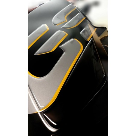 3D TRANSPARENT ADHESIVES KIT for BMW GS R1250 EXCLUSIVE compatible motorbike tank