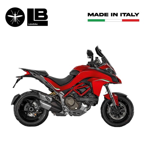 KIT ADHESIF 3D TRICOLORE PROTECTIONS pour MOTO DUCATISTRADA 1200 Italia 2010-2014 2