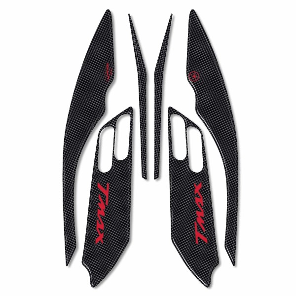 KIT ADHESIVOS Boomerang en RESINA 3D TMAX CARBON para YAMAHA T max 500 2001-2007