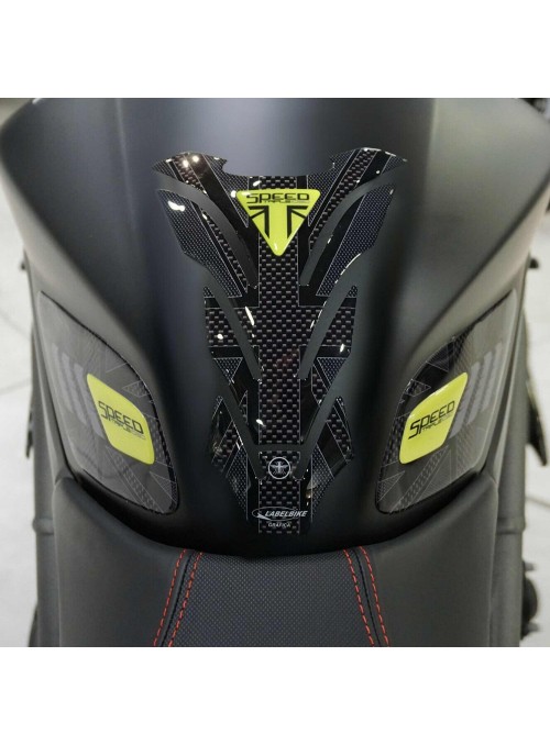 Kit adesivi gel 3D per serbatoio moto compatibile Triumph Speed Triple 2016-2021