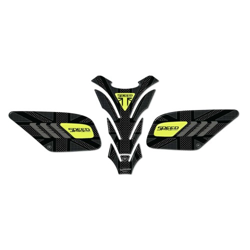                                             Triumph Speed Triple 2016-2021 συμβατή μοτοσικλέτα 3D κιτ αυτοκόλλητου αυτοκόλλητου δεξαμενής τζελ
                                          