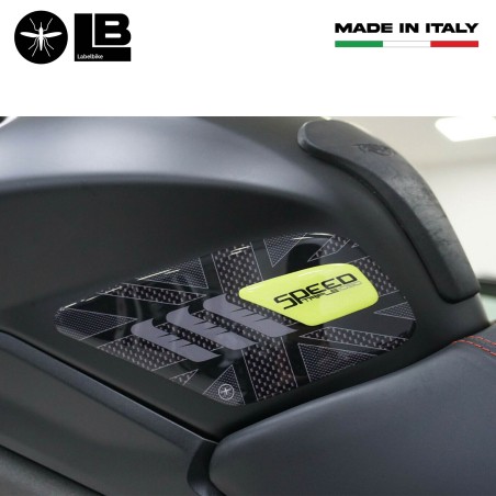 Triumph Speed Triple 2016-2021 συμβατή μοτοσικλέτα 3D κιτ αυτοκόλλητου αυτοκόλλητου δεξαμενής τζελ