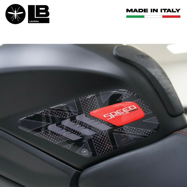 Triumph Speed Triple 2016-2021 compatible moto 3D gel tanque pegatina kit