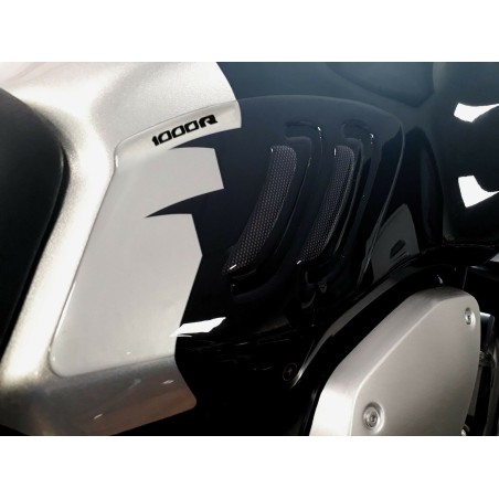Bausatz 3D Gel Aufkleber Tankschützer kompatibel Motorrad HONDA CB1000R ab 2018