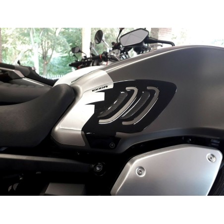 Bausatz 3D Gel Aufkleber Tankschützer kompatibel Motorrad HONDA CB1000R ab 2018