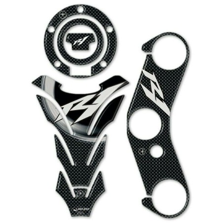 CARBON LOOK 3D gel ADHESIVES KIT για μοτοσυκλέτες συμβατό YAMAHA YZF R1 2004 - 2006