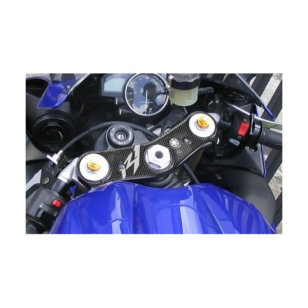 KIT D'ADHESIFS 3D GEL pour MOTO compatible YAMAHA YZF R1 2007-2008 CARBON LOOK