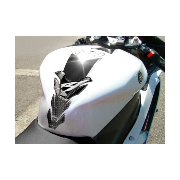 KIT D'ADHESIFS 3D GEL pour MOTO compatible YAMAHA YZF R1 2007-2008 CARBON LOOK