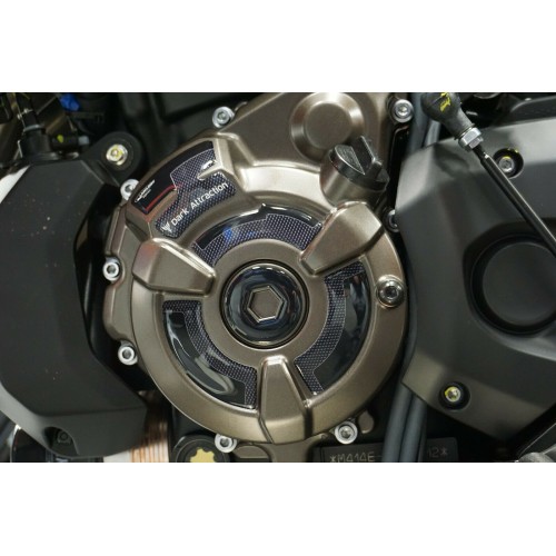 Kit d'autocollants 3D en gel protecteurs latéraux de carter de moto compatibles Yamaha MT-07 2