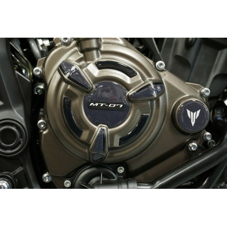 Kit d'autocollants 3D en gel protecteurs latéraux de carter de moto compatibles Yamaha MT-07