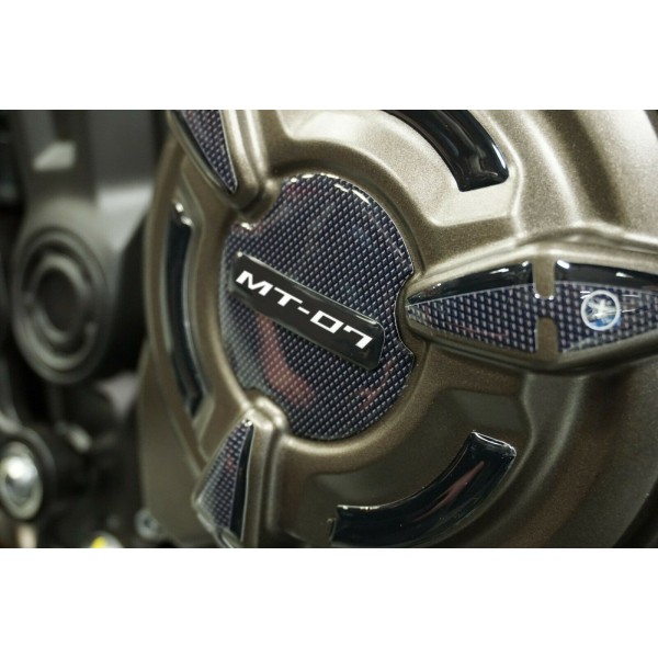 3D Gel Aufkleber Kit Motorrad Kurbelgehäuse Seitenschutz kompatibel Yamaha MT-07