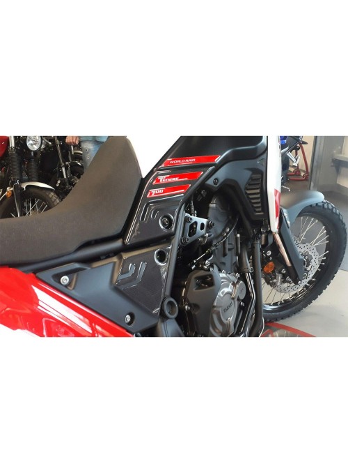 Kit Adesivi In Gel 3D Protezioni Laterali Moto Compatibili con Yamaha Tenere 700