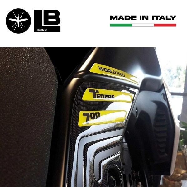 Kit Pegatinas Gel 3D Protectores Laterales Motocicleta Compatible con Yamaha Tenere 700