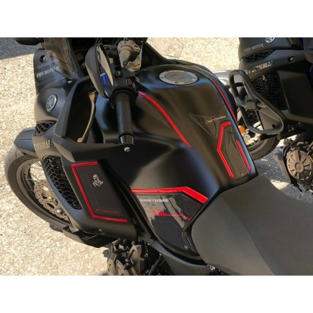KIT 3D MOTO PROTECTIVE GEL ADHESIVES συμβατό YAMAHA SUPER TENERE κόκκινο
