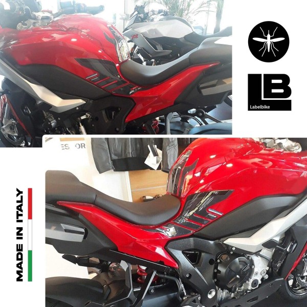 3D Gel Aufkleber Kit Motorrad Tankschützer kompatibel BMW S1000XR 2020-2021