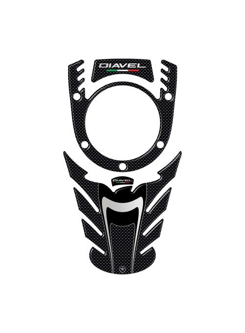 KIT ADESIVI in RESINA 3D PROTEZIONE SERBATOIO compatibili per MOTO DUCATI DIAVEL