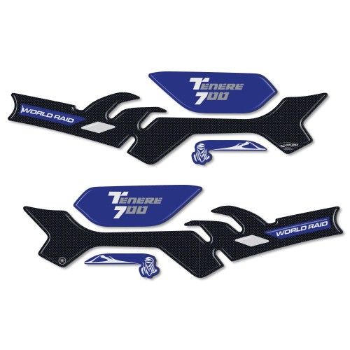 Kit d'autocollants résine 3D protège-mains moto compatible Yamaha Tenere 700 2