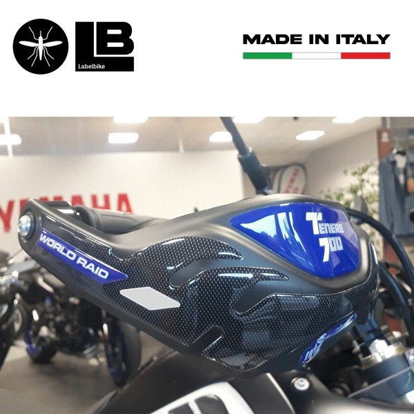 Kit de pegatinas de resina 3D guardamanos moto compatible Yamaha Tenere 700