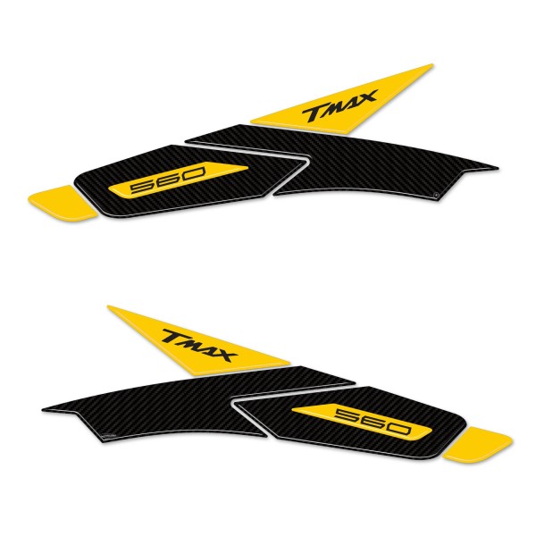 Kit de pegatinas 3D de resina de gel para boomerangs compatibles con Yamaha Tmax 2022-2025