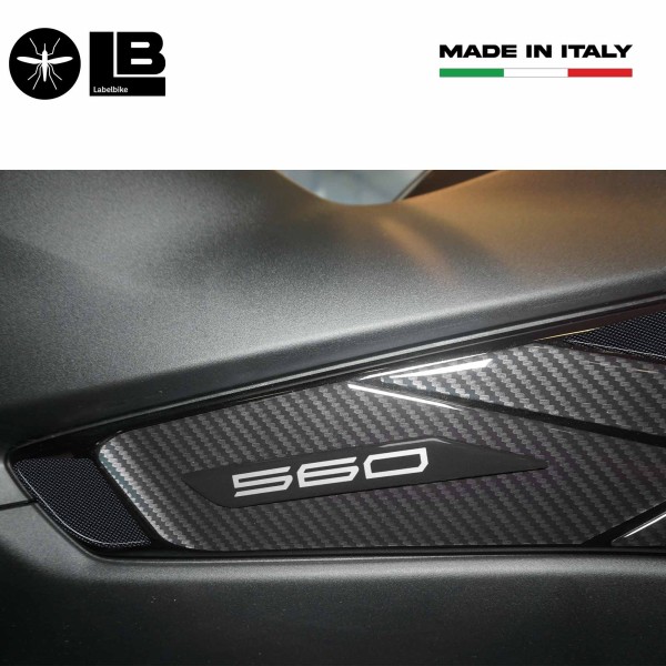 Kit de pegatinas 3D de resina de gel para boomerangs compatibles con Yamaha Tmax 2022-2025