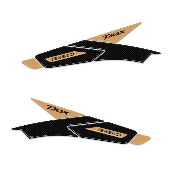 Kit de pegatinas 3D de resina de gel para boomerangs compatibles con Yamaha Tmax 2022-2025