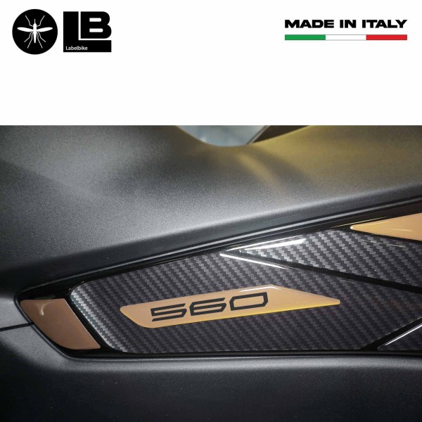 3D gel resin sticker kit for boomerangs compatible with Yamaha Tmax 2022-2025