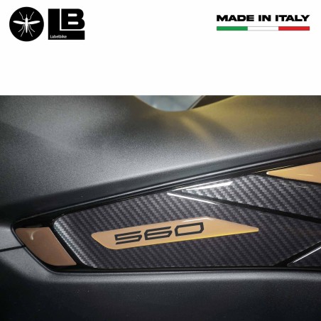 Kit de pegatinas 3D de resina de gel para boomerangs compatibles con Yamaha Tmax 2022-2025