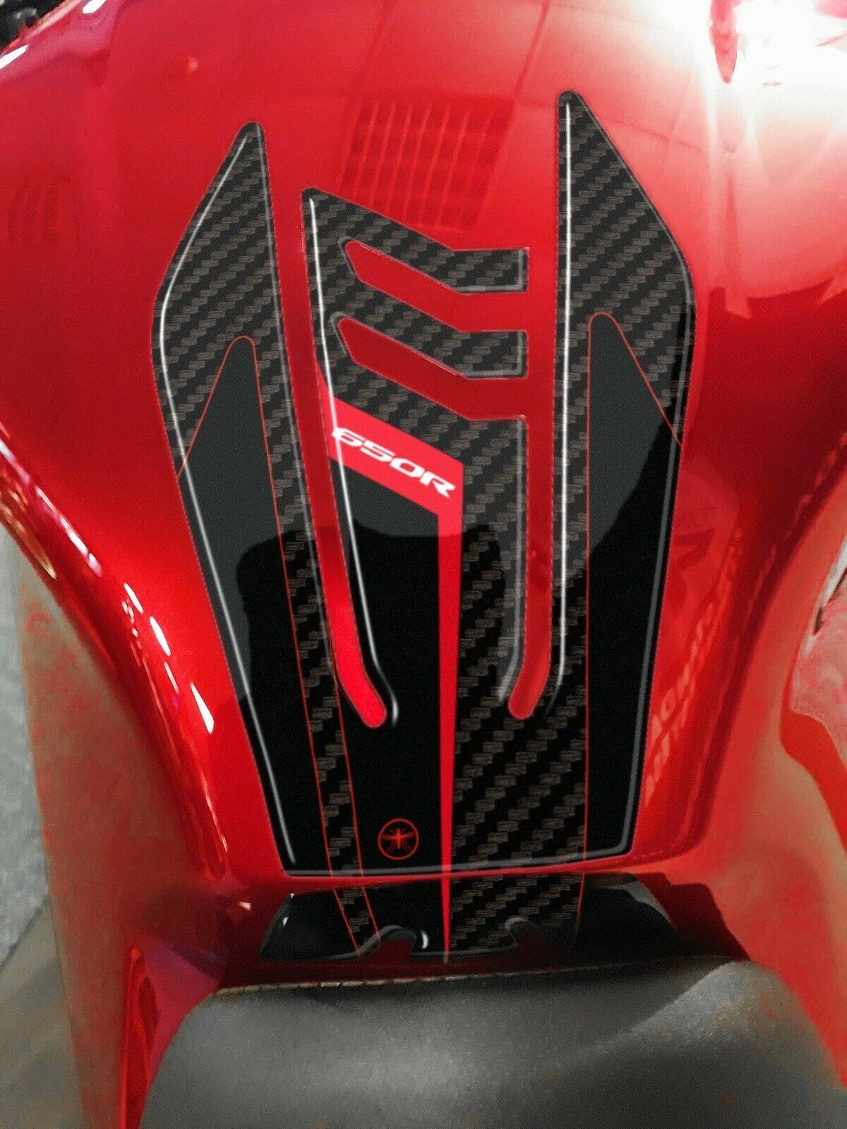 2 Adesivi In Resina 3D Protezione Fianchi Compatibili Per Moto Honda - Foto 12