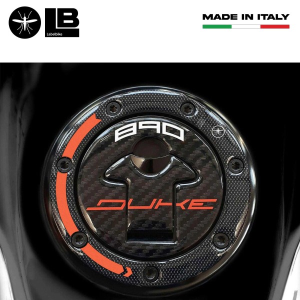 Kit 3D resin tank protector stickers for motorbikes compatible with KTM 890 Duke