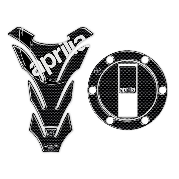 CARBON 3D RESIN CARBON TANK PROTECTION ADHESIVE/STICKERS KIT pour APRILIA MOTORCYCLE