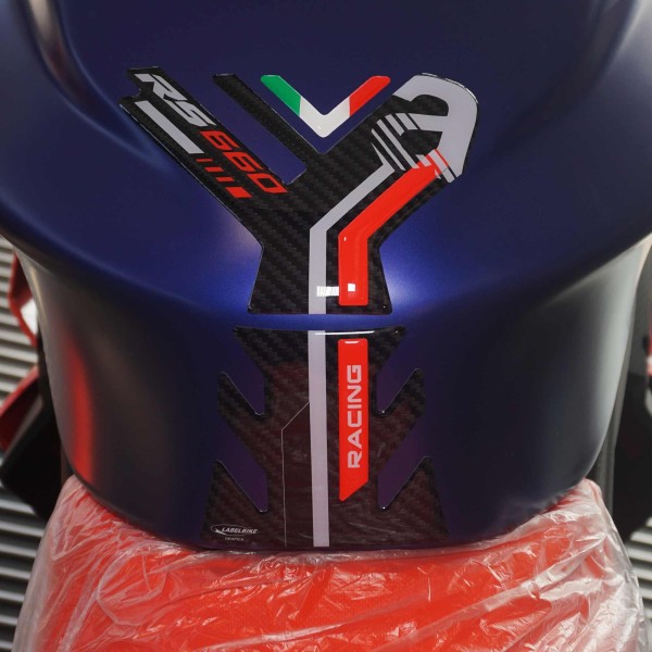 Kompletter 3D Aufklebersatz für Motorräder kompatibel mit Aprilia RS 660 rot 2020-2025