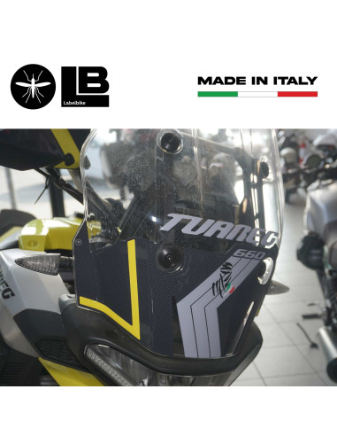 Kit completo de adhesivos 3D para motos compatibles con Aprilia Tuareg 660 amarillo 2022