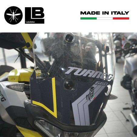 Kompletter 3D Aufklebersatz für Motorräder kompatibel mit Aprilia Tuareg 660 gelb 2022