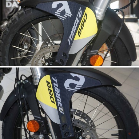Kompletter 3D Aufklebersatz für Motorräder kompatibel mit Aprilia Tuareg 660 gelb 2022