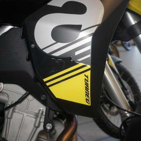 Kompletter 3D Aufklebersatz für Motorräder kompatibel mit Aprilia Tuareg 660 gelb 2022