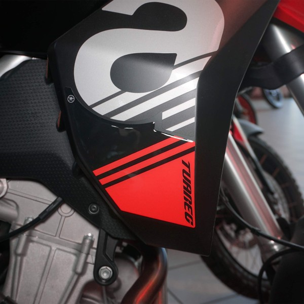 Complete 3D sticker kit for motorbikes compatible with Aprilia Tuareg 660 red 2022
