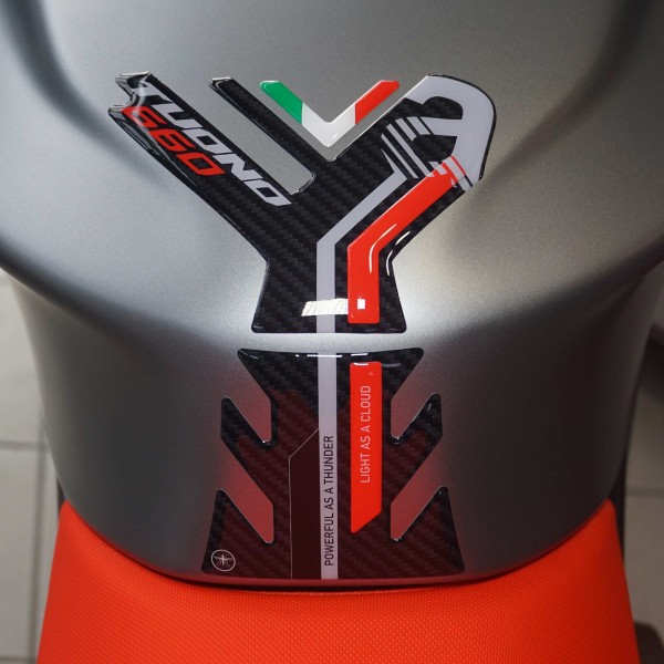 Kit completo de adhesivos 3D para motos compatibles con Aprilia Tuono 660 rojo 2021-23