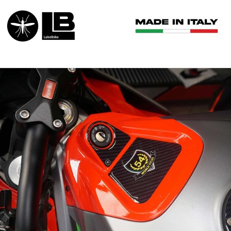 Kompletter 3D Aufklebersatz für Motorräder kompatibel mit Aprilia Tuono 660 rot 2021-23