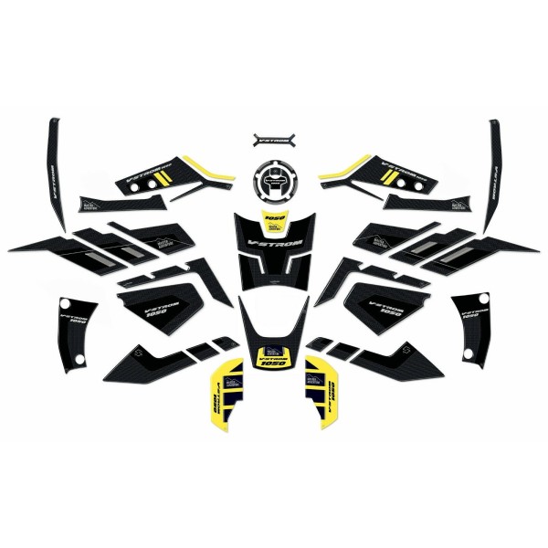 ΚΙΤ ΠΛΉΡΕΣ 3D ΚΌΛΛΕΣ ΓΙΑ MOTO ΣΥΜΒΑΤΌ SUZUKI V-STROM 1050 - ΚΊΤΡΙΝΟ