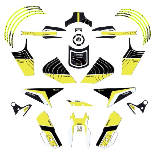 Kit completo de adhesivos 3D Protectores de moto compatibles con Husqvarna Norden 901